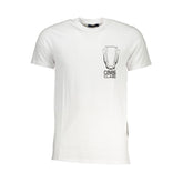 Cavalli Class White Cotton T-Shirt -   -  Cavalli Class.